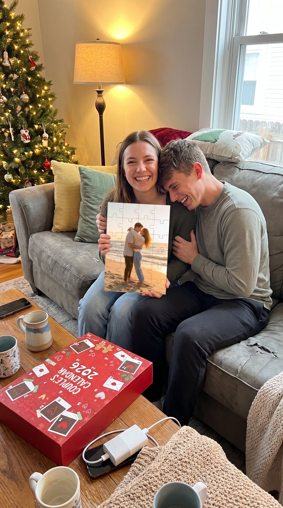 Jasmine & Andre with their Couple's Calendar