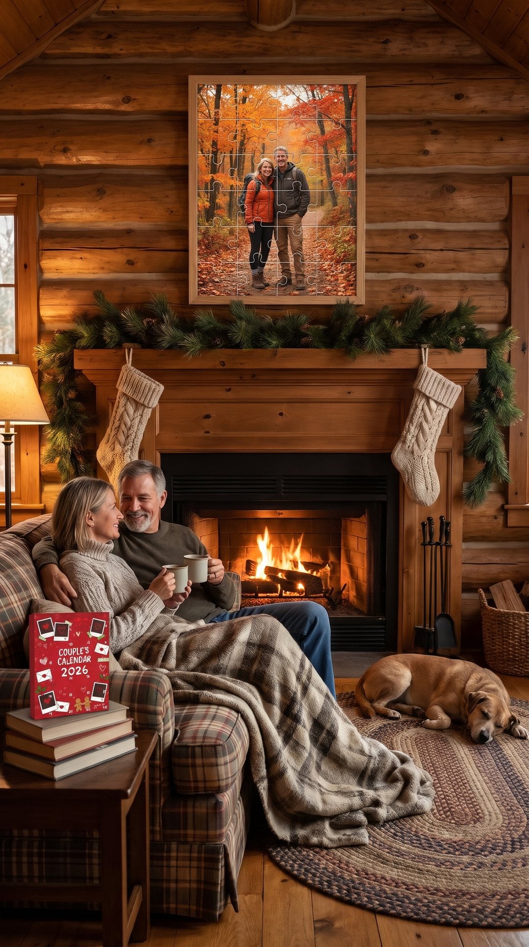 Linda & Tom with their Couple's Calendar