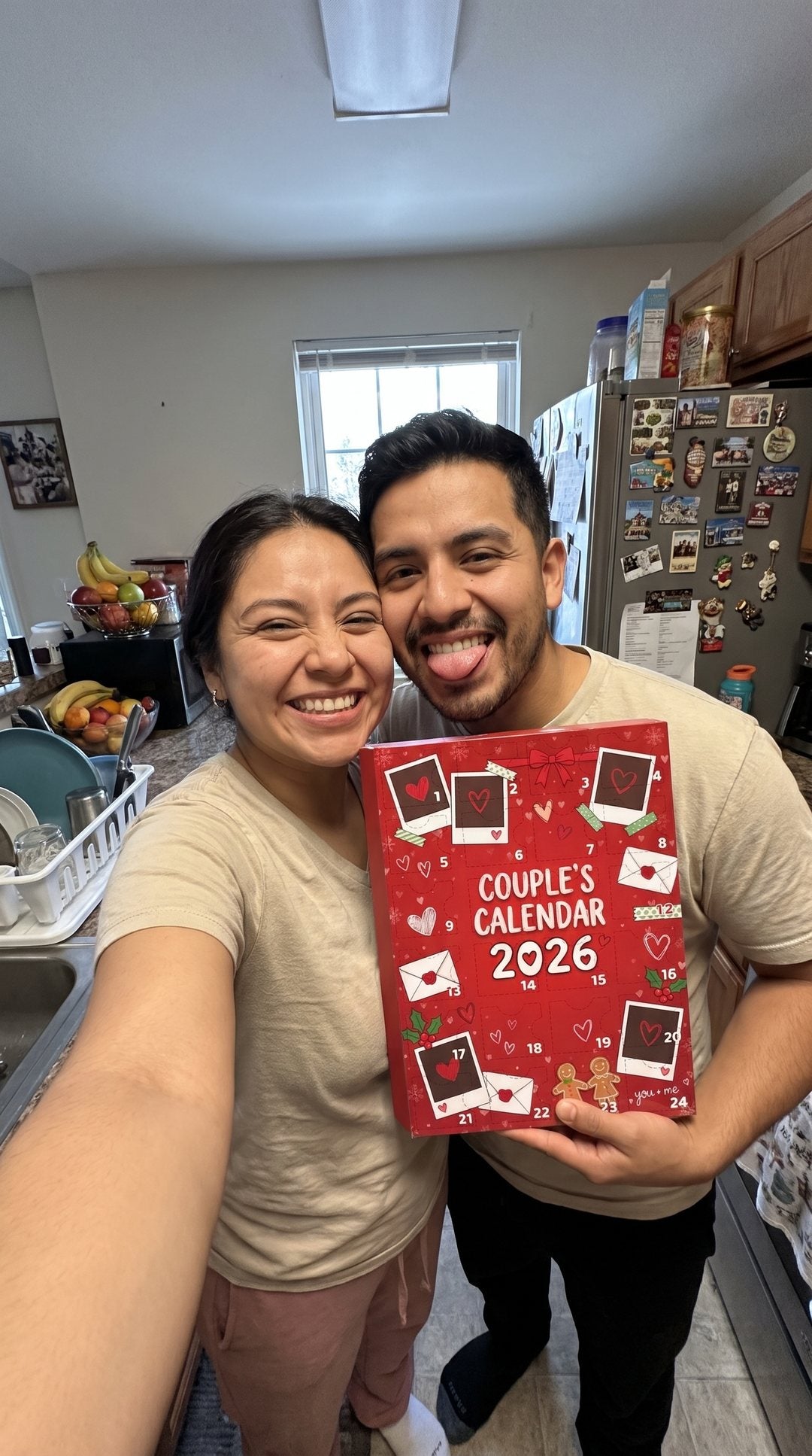 Sofia & Mateo with their Couple's Calendar
